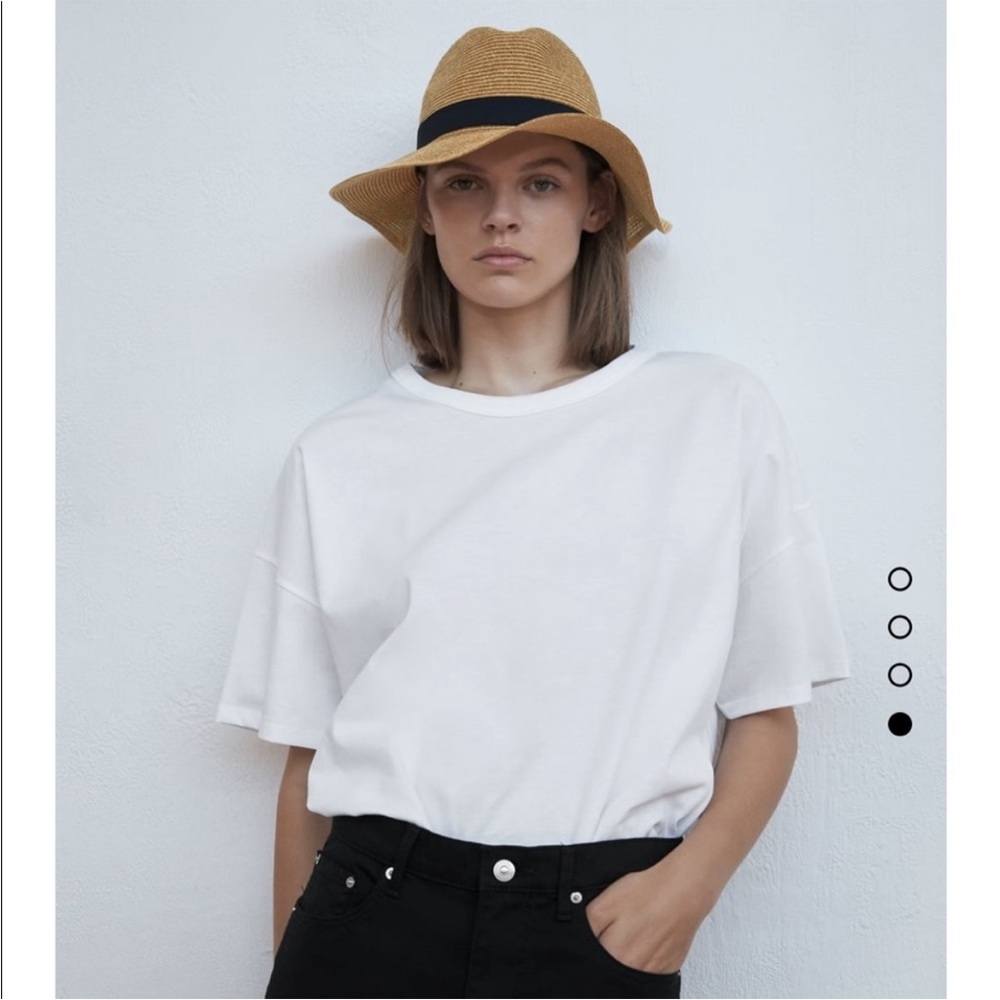 NWOT Zara Hat- band woven trim hat - Picture 2 of 11